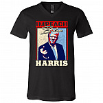 Impeach Biden Harris T-shirt - V-neck - Anti Joe Biden Kamala Harris Shirt, Black, V-Neck T-Shirt