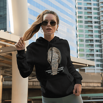 Alternative view of Hillary Clinton Never Doubt About That You Are Valuable - Influential Women History Month Hoodie - Sweatshirt