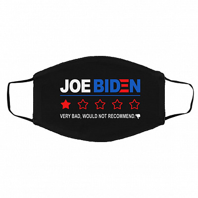 joe mask, Black, Cloth Face Cover – Medium/Large