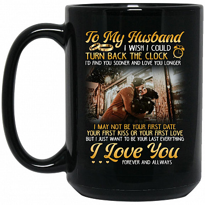 15 oz. Black Mug