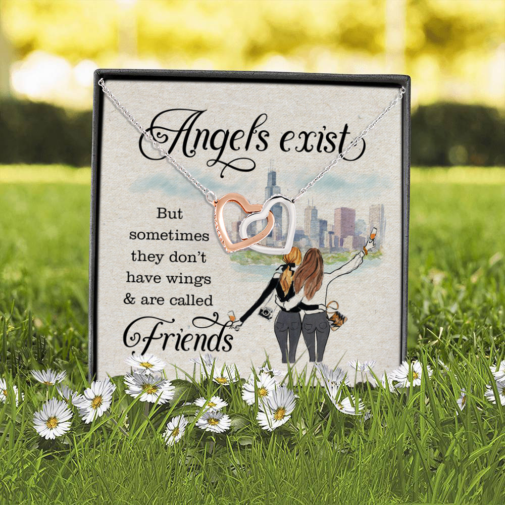 1P. Angel friends - () Interlocking Hearts Necklace 2