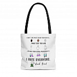 I Don't Care What's Your Colour What's Your Sexual I Hate Every One Fuck You All Over Print Tote Bag – Shoulder Bag – Reusable Grocery Shopping Bag