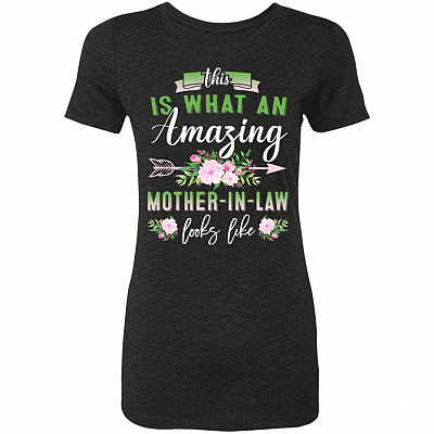 This Is What An Amazing Mother-I, Vintage Black, Premium Ladies T-Shirt