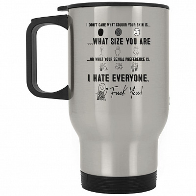 14 oz. Silver Travel Mug