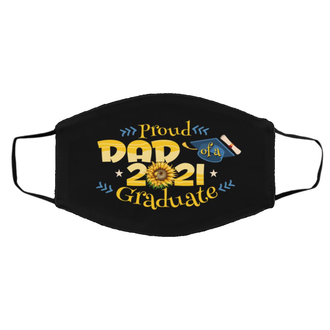 dad grad, Black, Cloth Face Cover – Medium/Large dad grad, Black, Cloth Face Cover – Medium/Large