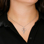 Stethoscope Necklace on Model