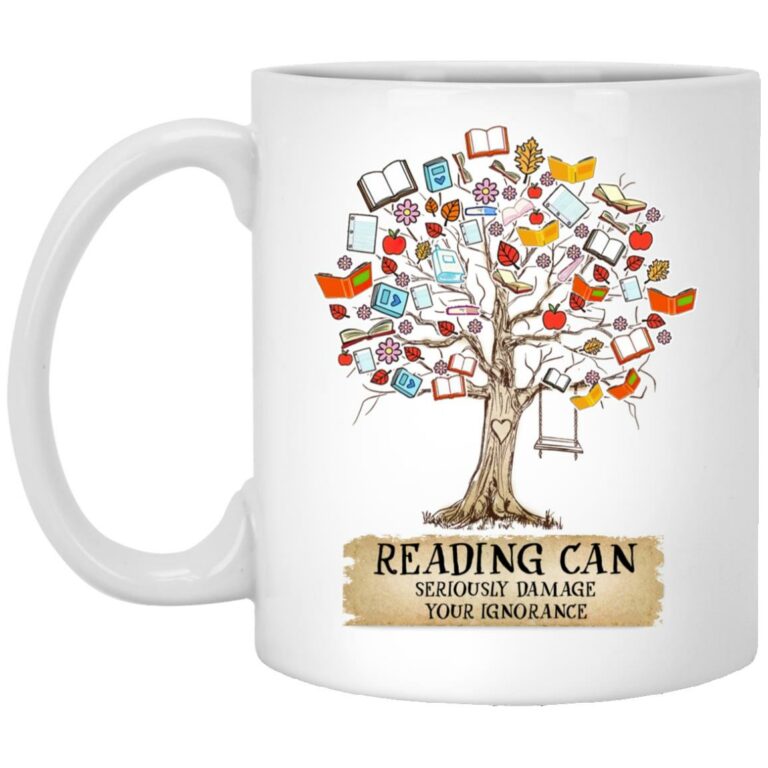 reading tree, White, 11 oz. White Mug