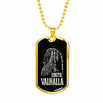 Until Valhalla Viking Dog Tag Necklace - Skull American Flag Norse Viking Dog Tag Necklace - Dog Tag (Gold Plated) Until Valhalla Viking Dog Tag Necklace - Skull American Flag Norse Viking Dog Tag Necklace - Dog Tag (Gold Plated)