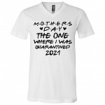 Mother's Day 2021 Bright, White, V-Neck T-Shirt