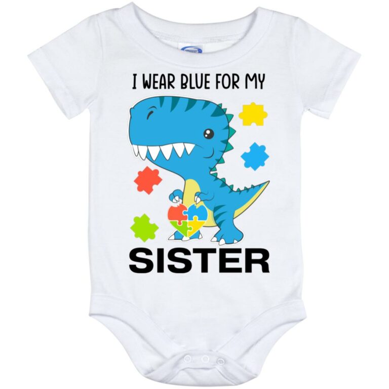Wear Blue SISTER, White, Baby Onesie - 12 Month