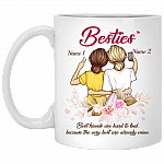 Personalized to My Bestie the Very Best Are Already Mine - Gift for Best Friends Ceramic Coffee Mug - Travel Mug, White, 11 oz. White Mug Personalized to My Bestie the Very Best Are Already Mine - Gift for Best Friends Ceramic Coffee Mug - Travel Mug, White, 11 oz. White Mug