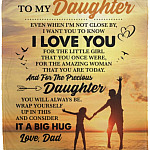 From Dad to blanket, White, Cozy Plush Fleece Blanket - 50x60 From Dad to blanket, White, Cozy Plush Fleece Blanket - 50x60