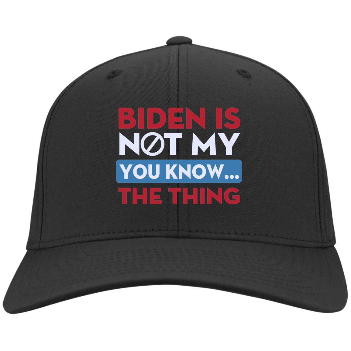 Biden Is Not My Y Hat, Black, Twill Cap Biden Is Not My Y Hat, Black, Twill Cap