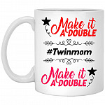 Double mug, White, 11 oz. White Mug
