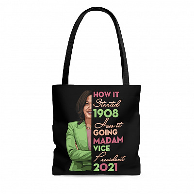 Kamala Harris Aka 1908 - Start from 1908 and Going Madame Vice President 2021 All Over Print Tote Bag