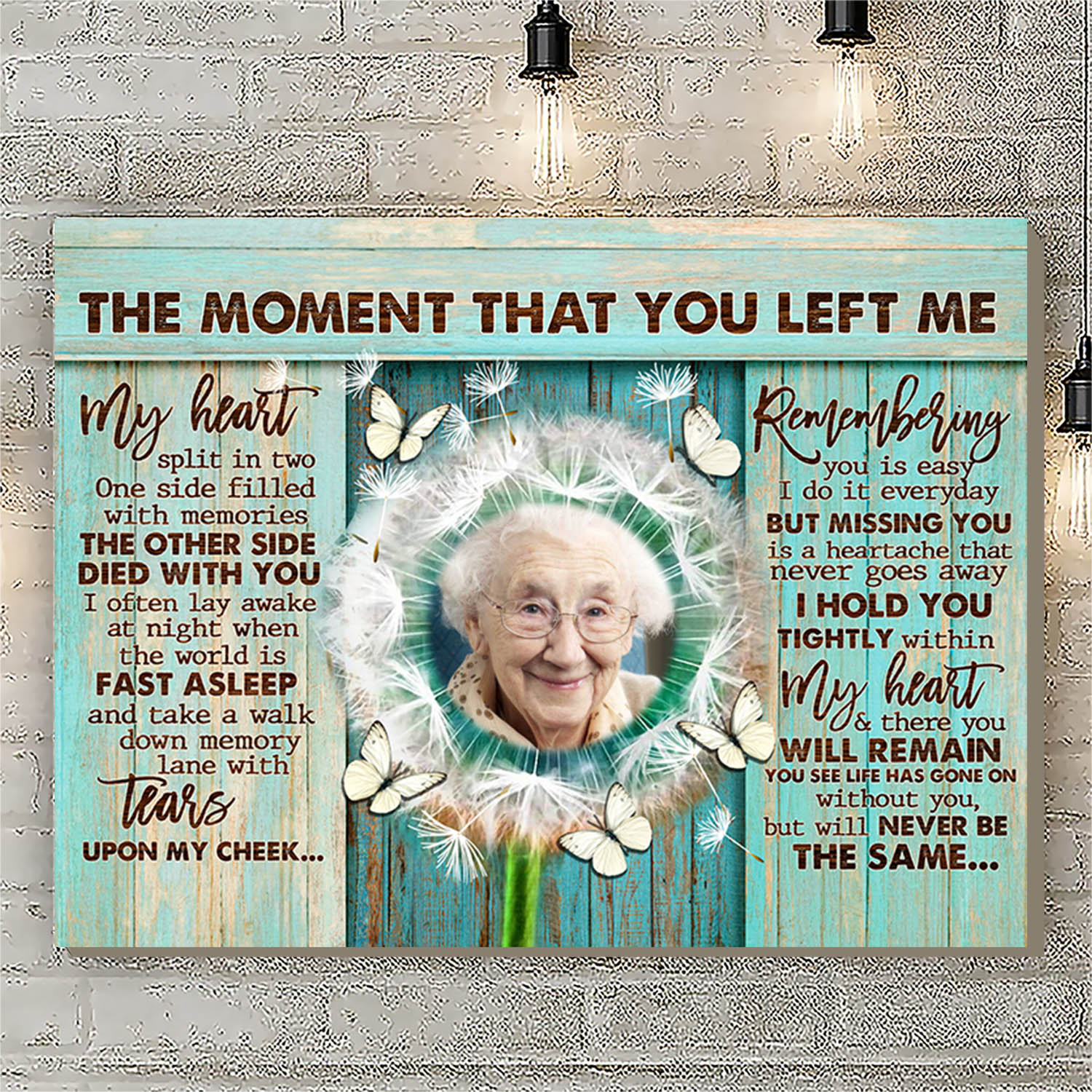 7VT. The Moment That You Left Me Dandelion Butterfly canvas mk2