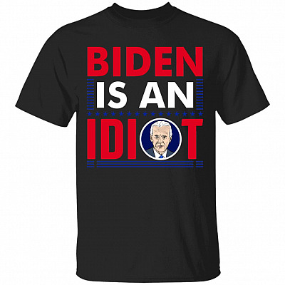Idiot 2 Shirt, Black, Unisex T-Shirt
