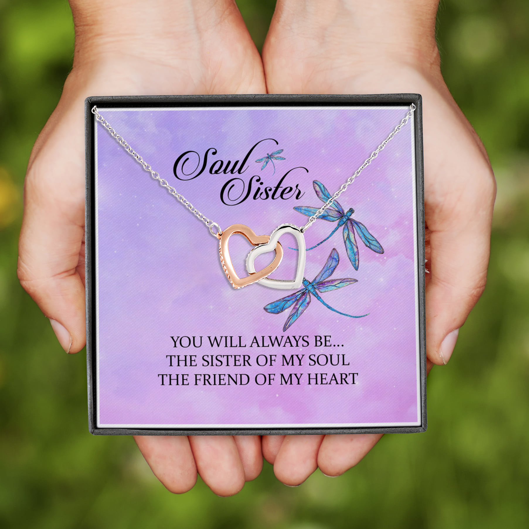 5HP. Soul Sister Interlocking Hearts Necklace