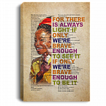 Amanda Gorman the Hill We Climb Wrapped Framed Canvas - Unframed Poster - Amanda Gorman Saying Poster, White, 0.75'' Framed Canvas