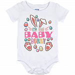 I'm The Baby Bunny Baby Easter Onesie - Baby Toddlers Bodysuit, White, Baby Onesie - 12 Month