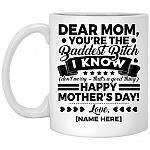 Personalized Dear Mom You're The Mug, White, 11 oz. White Mug