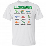 Dinosaurs T-Shirt - Youth Tee, White, Unisex T-Shirt