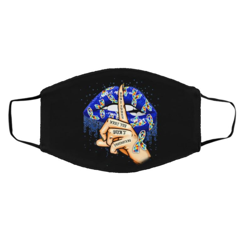 Don't Judge mask, Black, Cloth Face Cover – Medium/Large