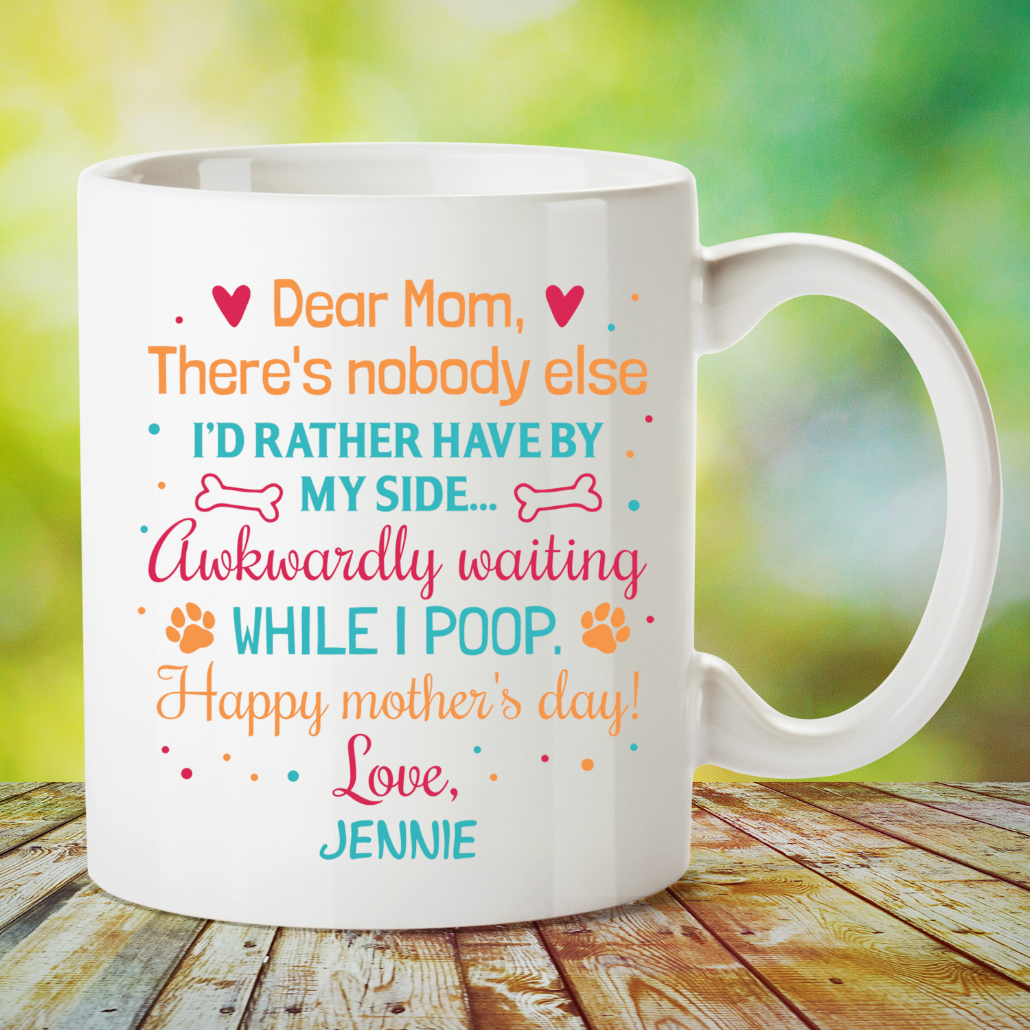6VT. Dear Mom There's Nobody Else Dog Mom-mk2-SF Wonder Comic #26919a