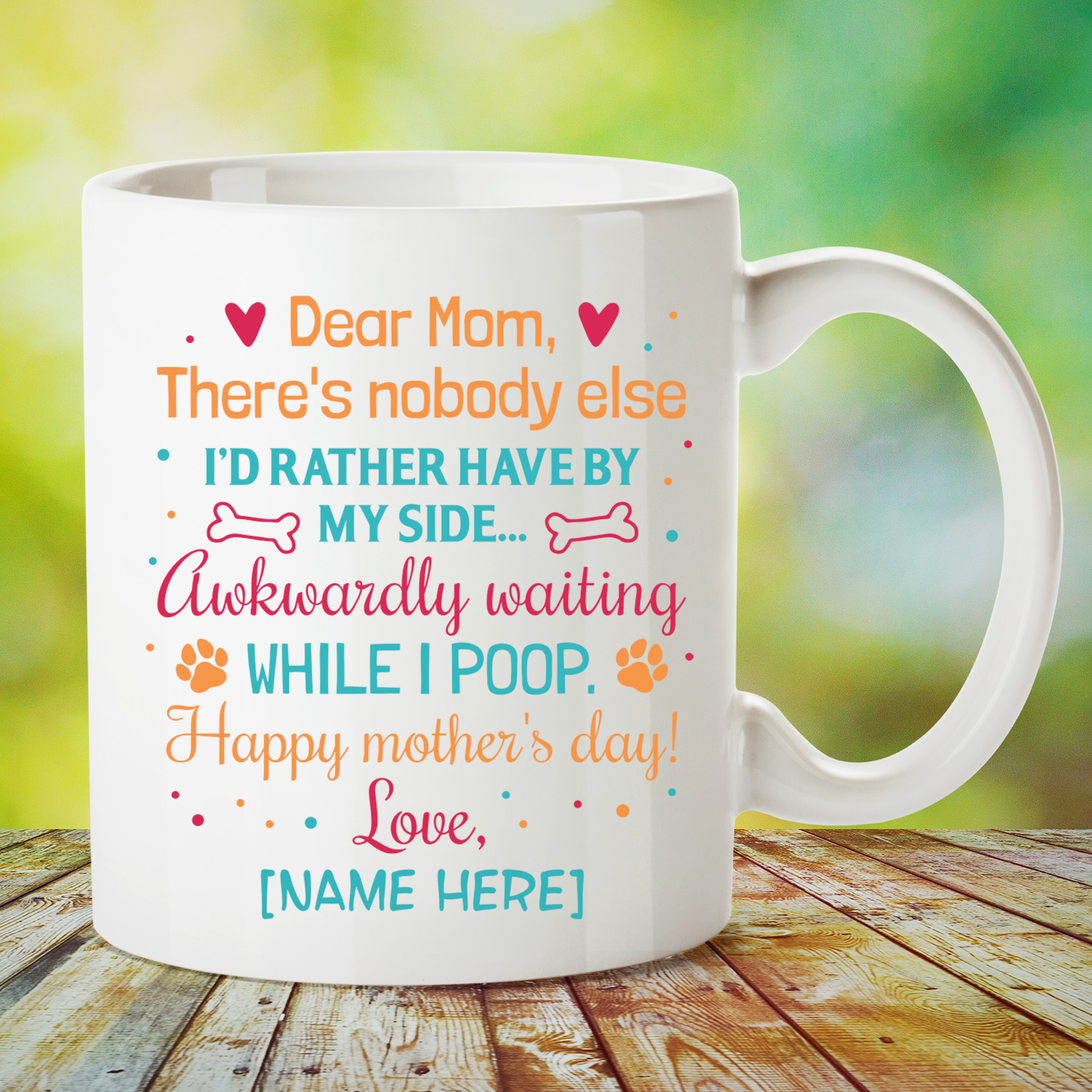 6VT. Dear Mom There's Nobody Else Dog Mom-mk1