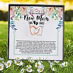 1VT. To An Amazing New Mom Interlocking Hearts Necklace 7
