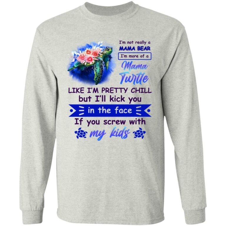 mama hoodie, Ash, Long Sleeve