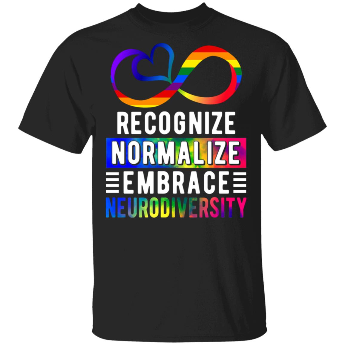 Recognize Normalize T, Black, Unisex T-Shirt