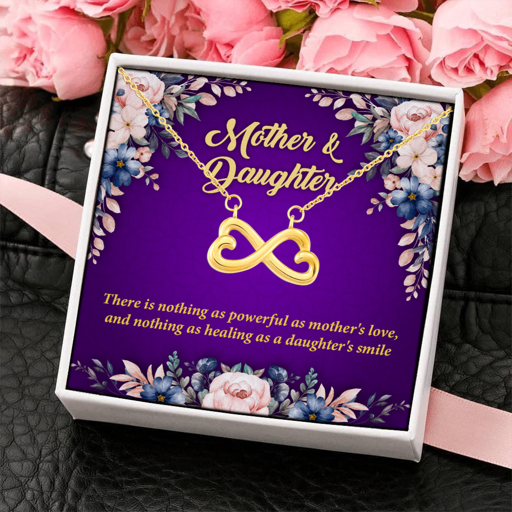 5KNG. Mother's love (3) Infinity Heart Necklace (Gold) 4