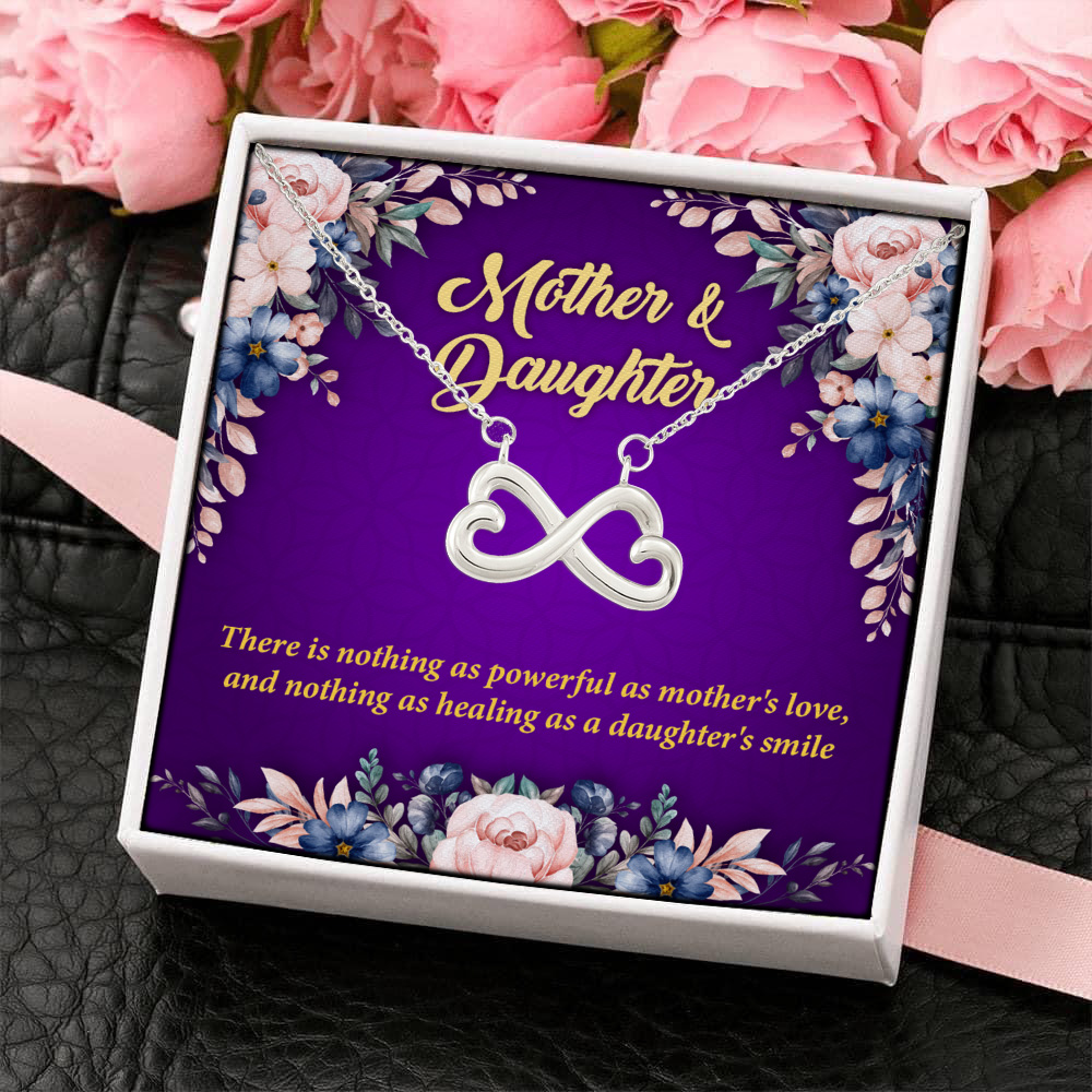 5KNG. Mother's love (3) Infinity Heart Necklace (Silver) 4