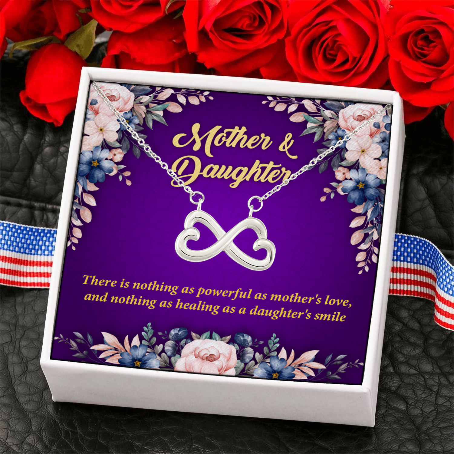 5KNG. Mother's love (3) Infinity Heart Necklace (Silver) 6