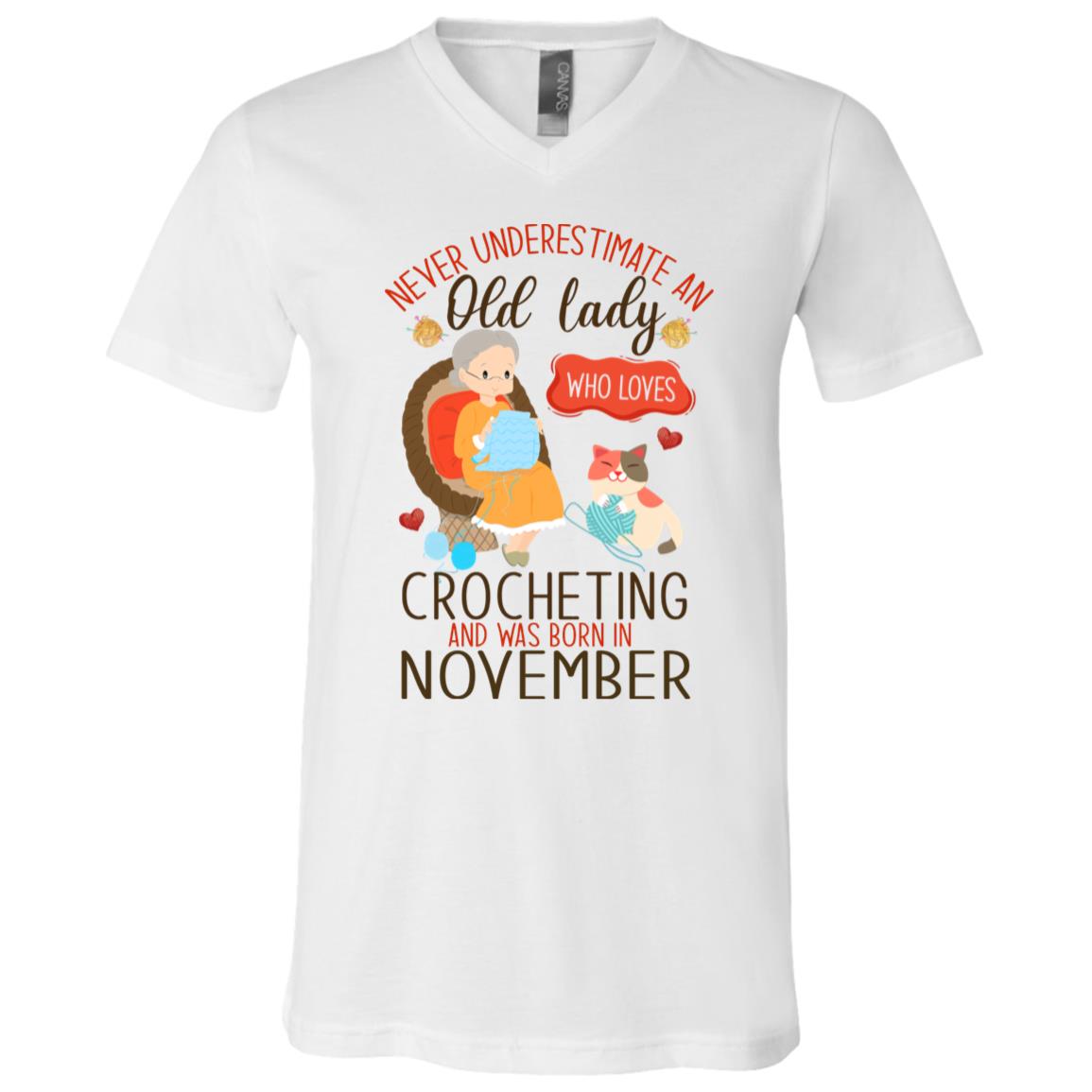 11 t, White, V-Neck T-Shirt