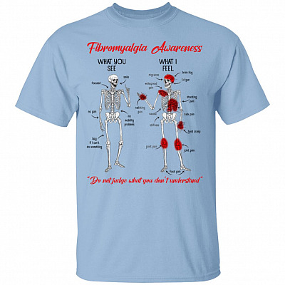 Fibromyalgia Awareness t, Light Blue, Unisex T-Shirt