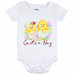 Easter Hug Chicks Baby Onesie - Baby Infant Bodysuit, White, Baby Onesie - 12 Month