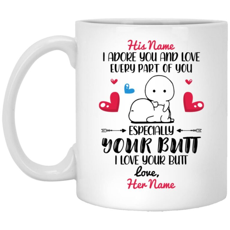 Personalized I Ador mug, White, 11 oz. White Mug