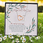 6HP. Forget Not Seed Interlocking Hearts Necklace 7