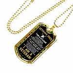 Veteran's Creed I'm A Veteran Camo Dog Tag Pendant Necklace - Veteran Necklace Gift - Dog Tag (Gold Plated) Veteran's Creed I'm A Veteran Camo Dog Tag Pendant Necklace - Veteran Necklace Gift - Dog Tag (Gold Plated)