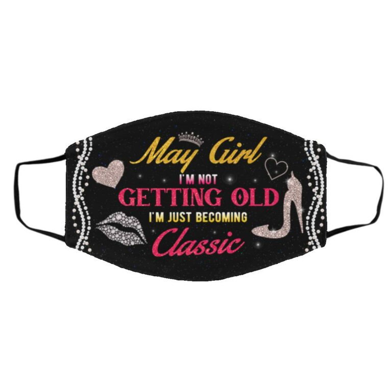 May Mask, White, Cloth Face Cover – Medium/Large