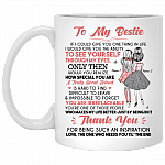 Personalized Gift for Bff - to My Bestie Thanks for Being My Inspiration Ceramic Coffee Mug - Travel Bottle, White, 11 oz. White Mug Personalized Gift for Bff - to My Bestie Thanks for Being My Inspiration Ceramic Coffee Mug - Travel Bottle, White, 11 oz. White Mug