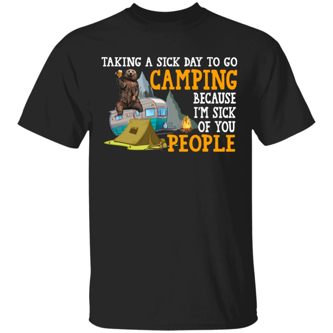 Taking A Sick Day To Go Ca, Black, Unisex T-Shirt
