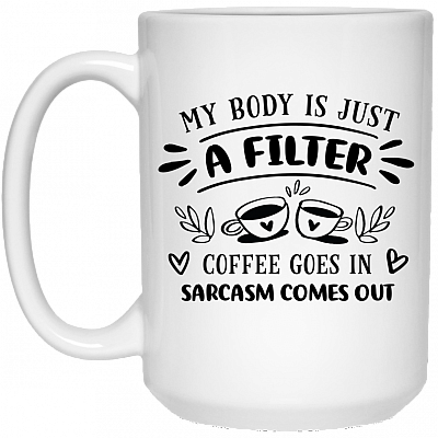15 oz. White Mug