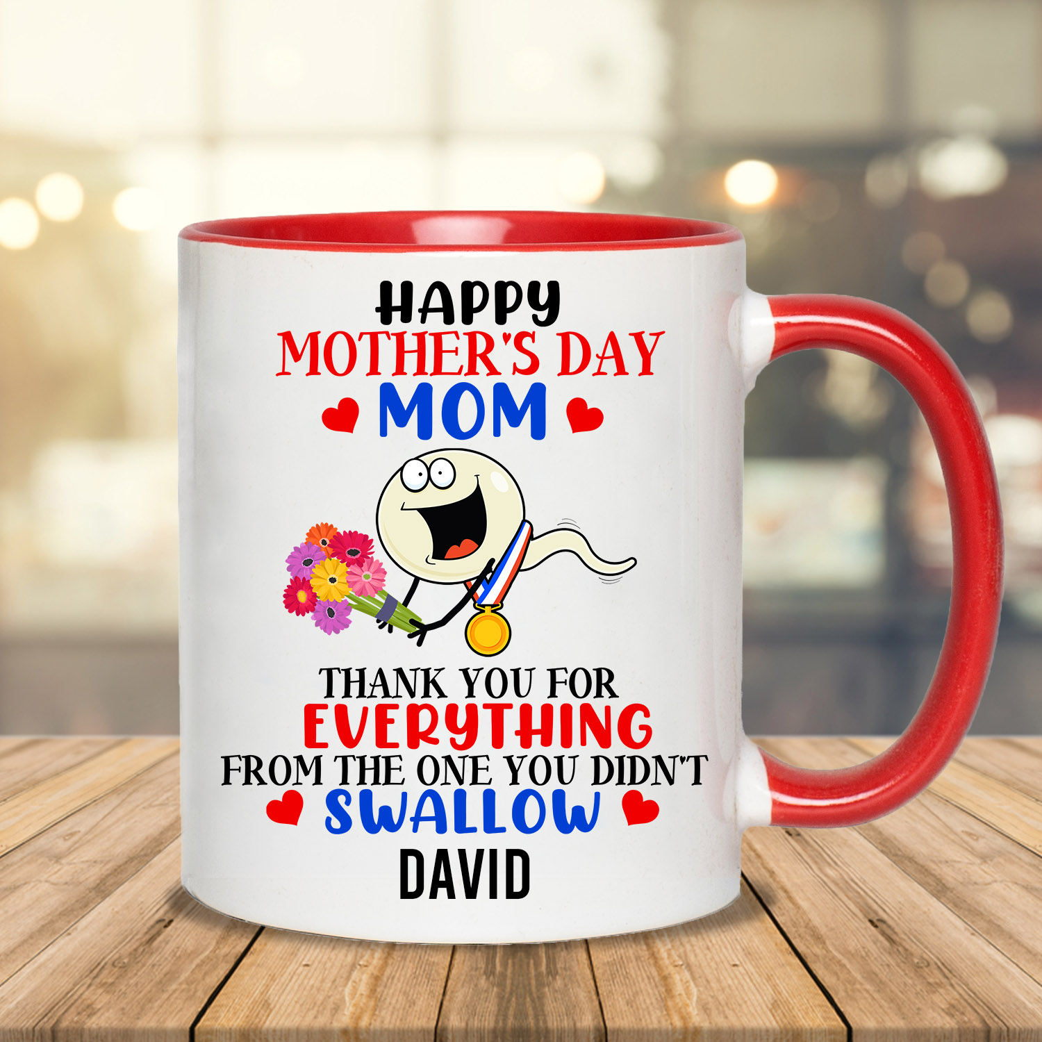 2VT. Happy Mother's Day Didn't Swallow MK2 Bebas#000000