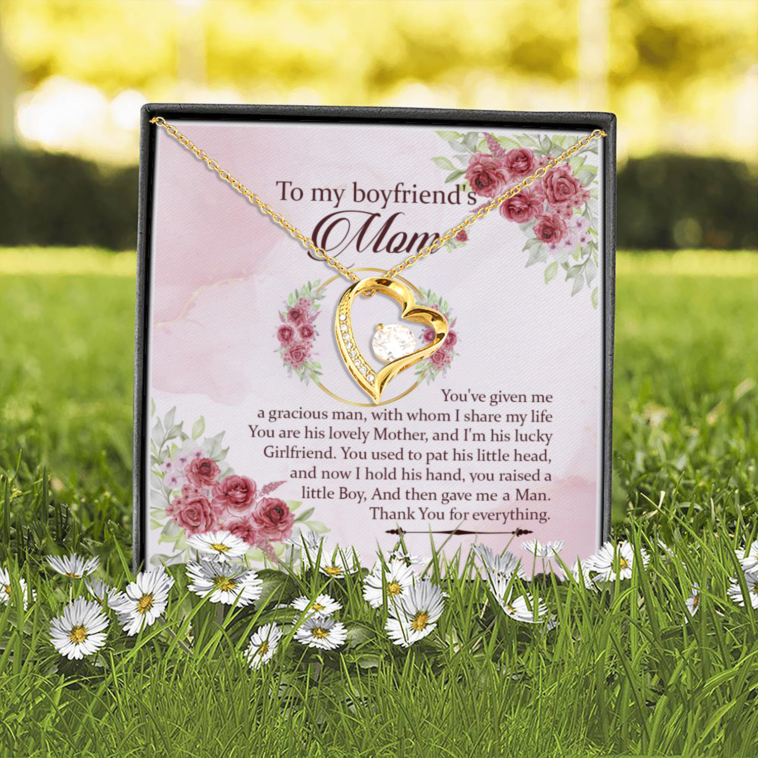 3UT. My Boyfriend's Mom(4) Forever Love Necklace (Gold) 2