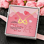 If I Had to Choose Between Loving You and Breathing Use to Tell You I Like Your Butt Infinity Heart Pendant Necklace
