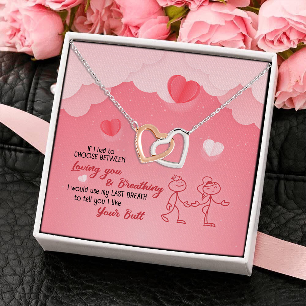 5LV. Like Your Butt (4) Interlocking Hearts Necklace 4