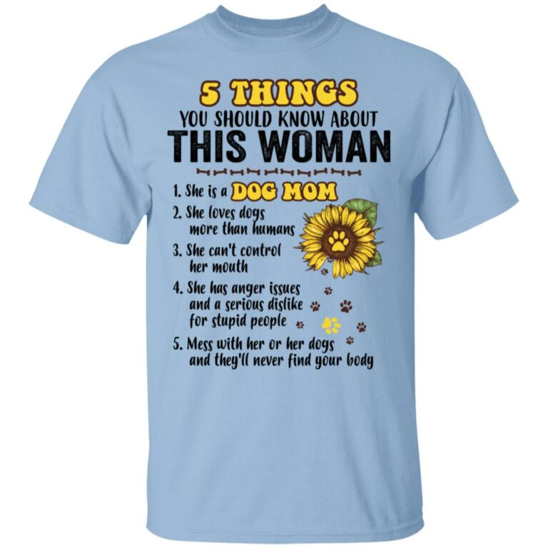 5 Things You Should Know AbouT-Shirt, Light Blue, Unisex T-Shirt